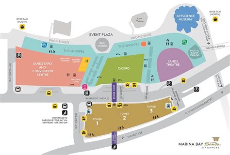 marina bay sands directory map